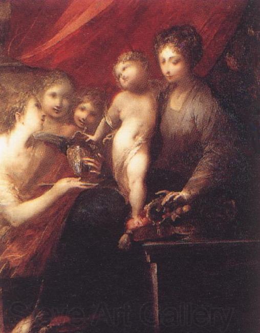 CASTELLO, Valerio The Virgin of the Compote-dish